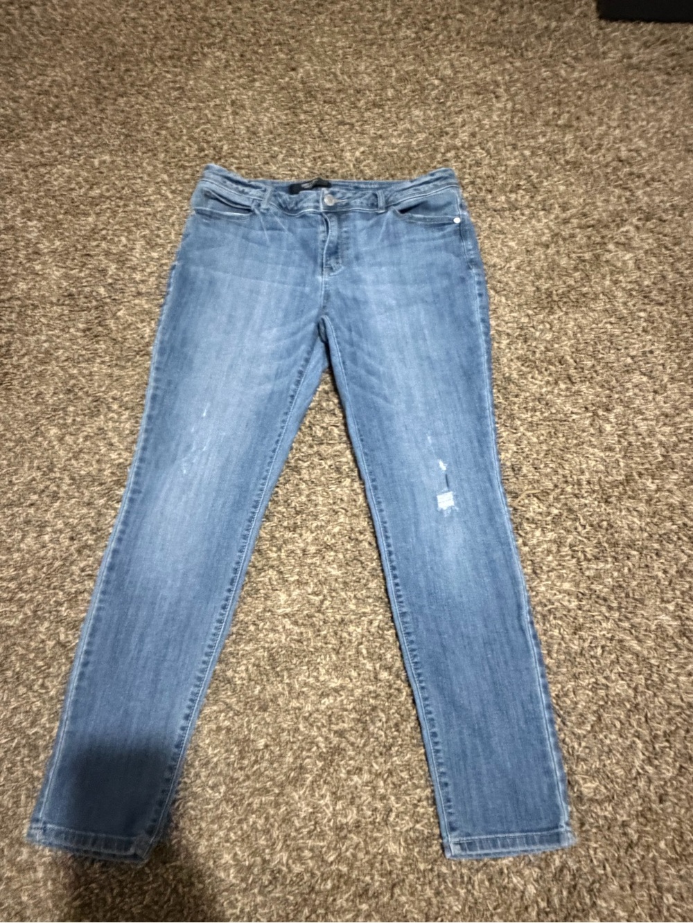 Simply Vera Vera Wang Mid Wash Skinny Jeans - Light Blue